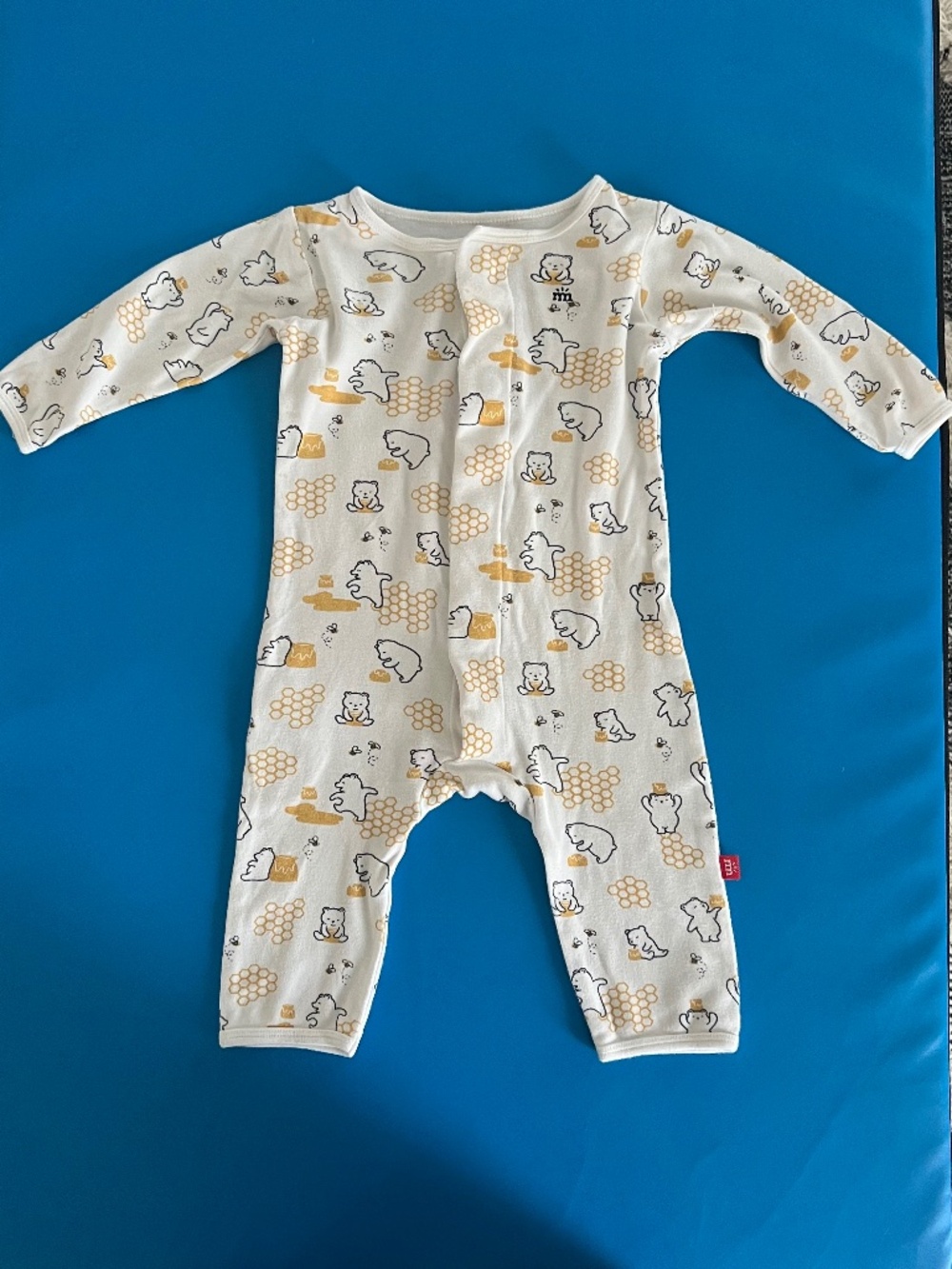 Magnetic Me Organic Cotton Coveralls Honey Bee 6-9 Months